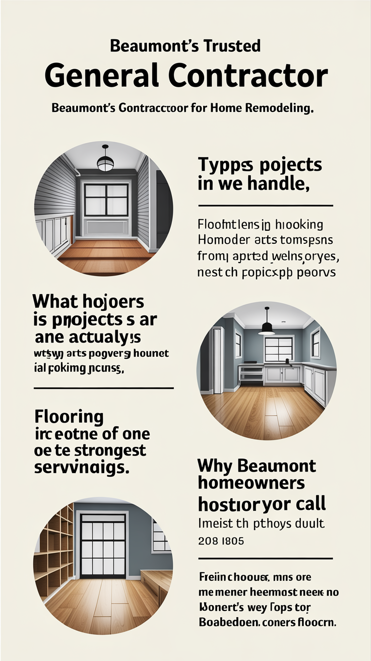 Beaumont's Trusted General Contractor for Home Remodeling — infographic summary