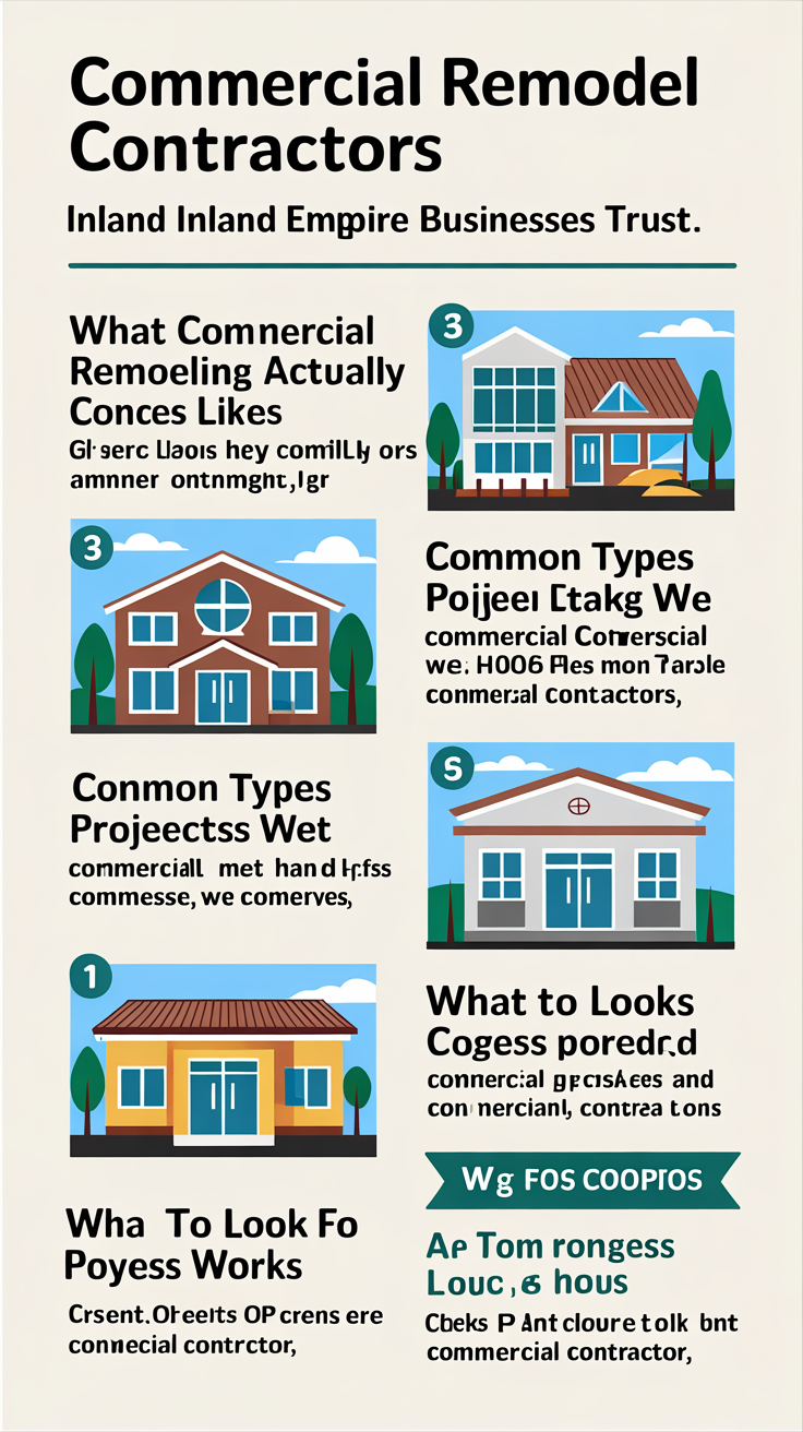 Commercial Remodel Contractors Inland Empire Businesses Trust — infographic summary