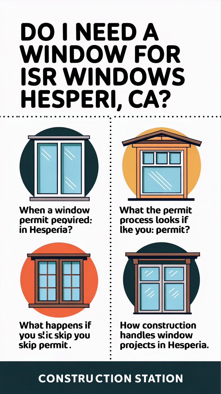 Do I Need a Permit for Windows in Hesperia CA? — infographic summary
